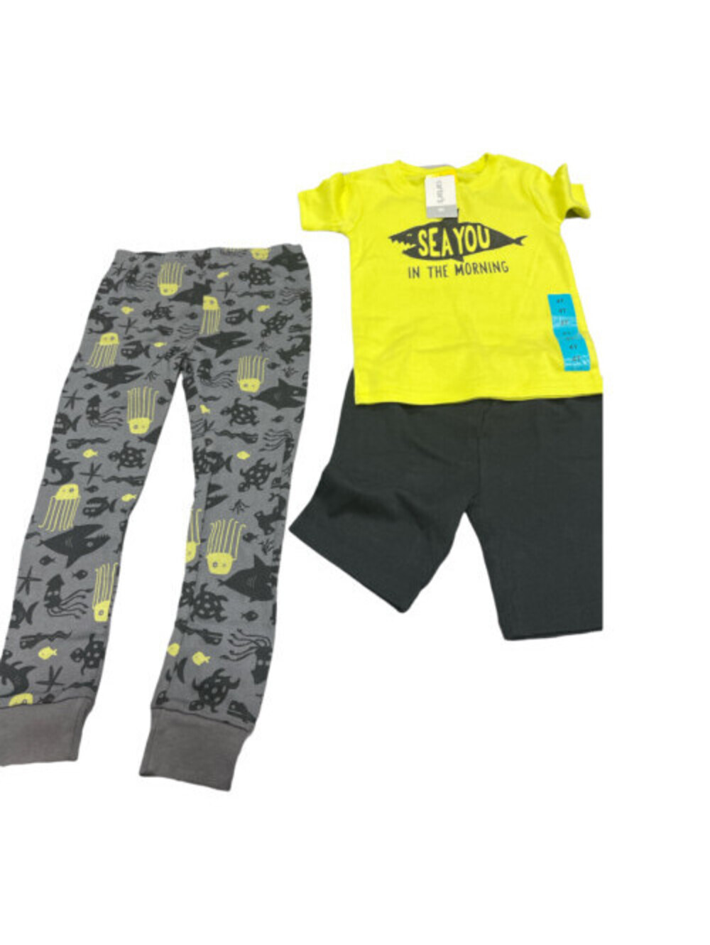 Carter's Girls Or Boys 3 Piece Cotton Pajama Set Size 4T